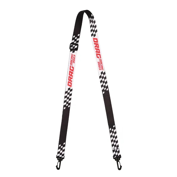 A custom double-sided adjustable .75-inch shoulder bag strap.... from ASI 61966 HPG / HPG Gold Best Promotions USA