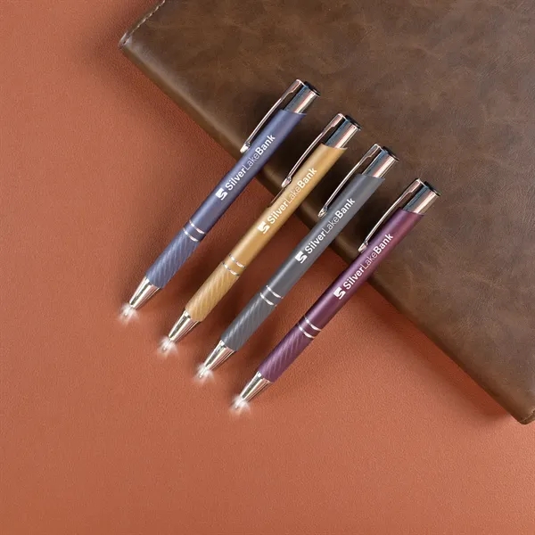 A sleek, jumbo executive pen with a powerful LED light, shimmering... from ASI 61966 HPG / Hub Pen