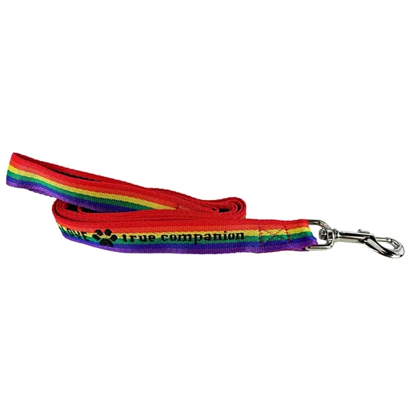 1" woven pet leash with a 1-color imprint and sturdy snap-clip... from ASI 92980 WOV-IN® / Universal Strap/Wov-In Line Promopet