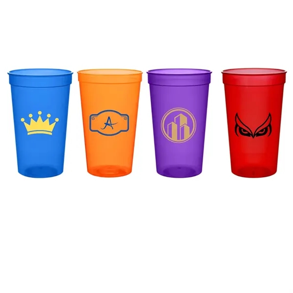 22 ounce plastic translucent stadium cup.... from ASI 57956 Graphco line