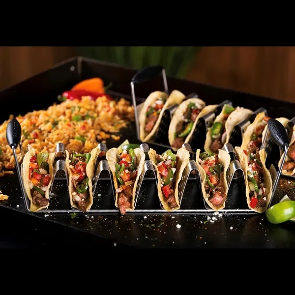 Start Taco Tuesday with the 2-pack taco rack that holds 12... from ASI 61966 HPG / HPG Gold Beacon Premium Brands