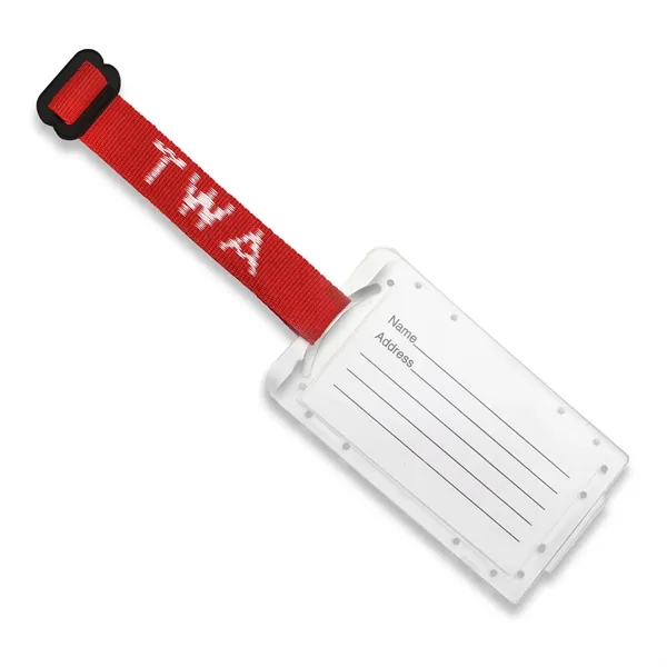 3/4", 100% Polypropylene Woven Luggage Tag; Made in the USA... from ASI 92980 WOV-IN® / Universal Strap/Wov-In Line