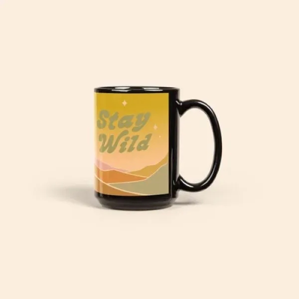 15 oz. Black Ceramic Four-Color Process Sublimation Mug... from ASI 74710 Numo / NUMO