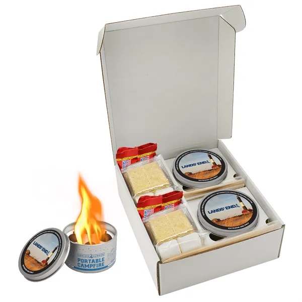 Portable campfire with custom box is reusable w/ 3-5 hours of... from ASI 71685 Midnite Snax®