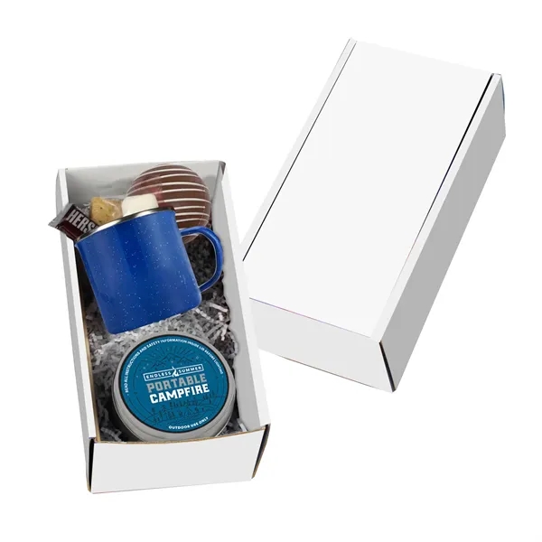 Gift set with portable campfire, a 16 oz speckled camping mug,... from ASI 71685 Midnite Snax® / Promo Revolution