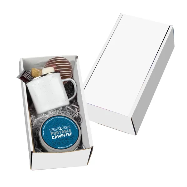 Gift set with portable campfire, a 16 oz speckled camping mug,... from ASI 71685 Midnite Snax® / Promo Revolution