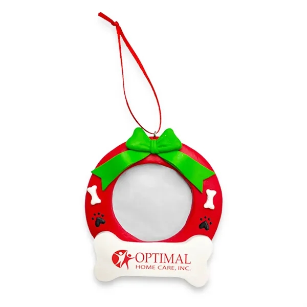 Poly-Resin Wreath Picture Frame Ornament.... from ASI 92980 WOV-IN® / Promopet