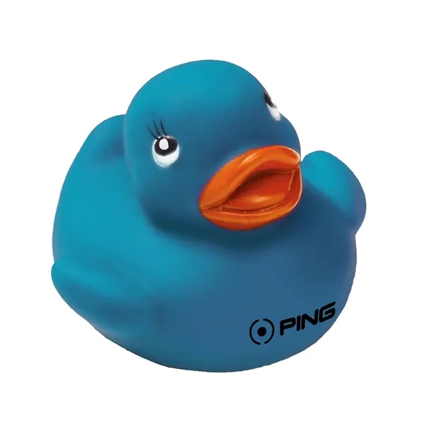 These colorful vinyl ducks are squeezable, float in water (not upright)... from ASI 52710 Lincoln Line