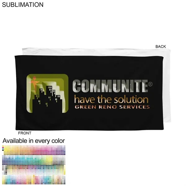 24" x 48" velour colored towel with sublimation printing or blank... from ASI 53509 FIEL-Fairdeal Import & Export / FIEL