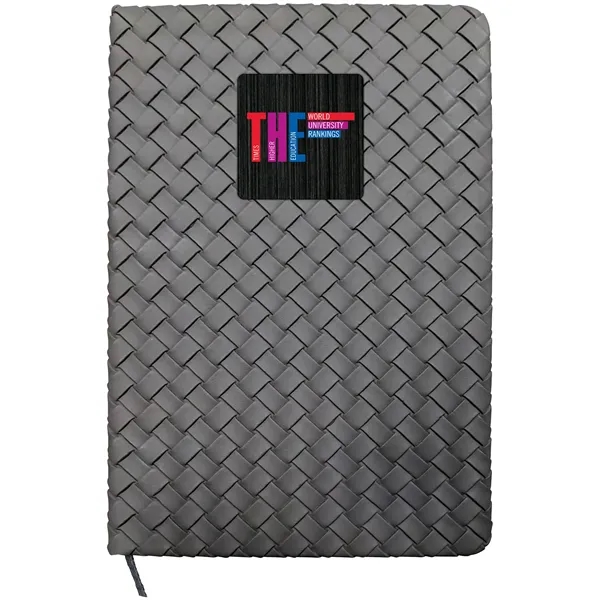 Woven Notebook with Metal Accent... from ASI 30208 A P Specialties / AP Specialties