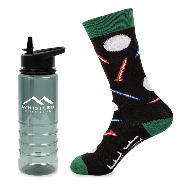 Tritan bottle and socks... from ASI 44900 NC Custom (CI/Lanco) / Lanco