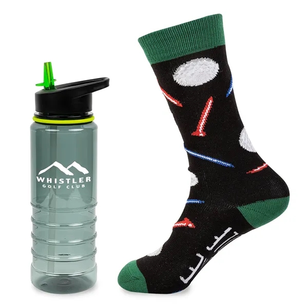 Tritan bottle and socks... from ASI 44900 NC Custom (CI/Lanco) / Lanco
