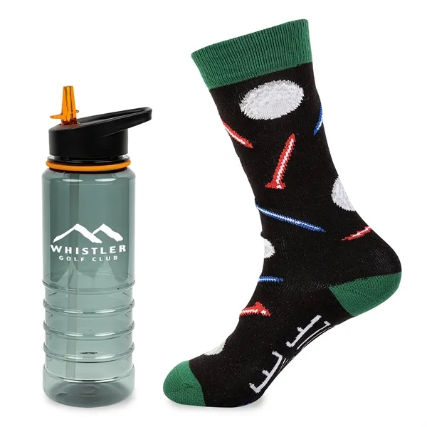 Tritan bottle and socks... from ASI 44900 NC Custom (CI/Lanco) / Lanco