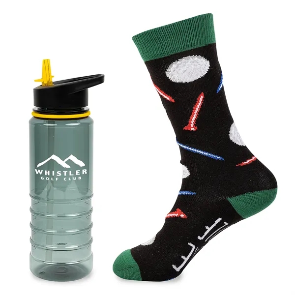 Tritan bottle and socks... from ASI 44900 NC Custom (CI/Lanco) / Lanco