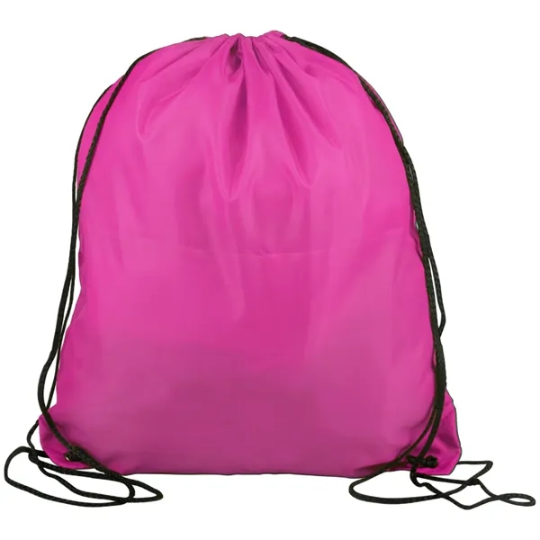 Double strung polyester drawstring backpack plus 1 color silkscreen imprint on... from ASI 37218 Athena Promo (tm)