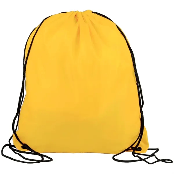 Double strung polyester drawstring backpack plus 1 color silkscreen imprint on... from ASI 37218 Athena Promo (tm)