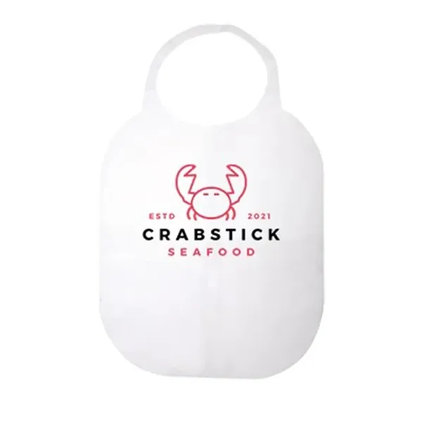 18" x 20" white disposable lobster bibs made in the USA.... from ASI 91880 Tranter Graphics Inc