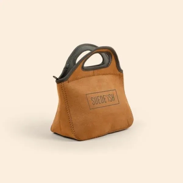 Suede-ish/High-Quality Neoprene ( Wetsuit Material ) Two-handled Lunch Bag with zipper... from ASI 74710 Numo / NUMO