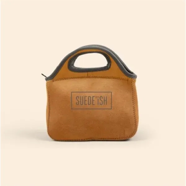 Suede-ish/High-Quality Neoprene ( Wetsuit Material ) Two-handled Lunch Bag with zipper... from ASI 74710 Numo / NUMO