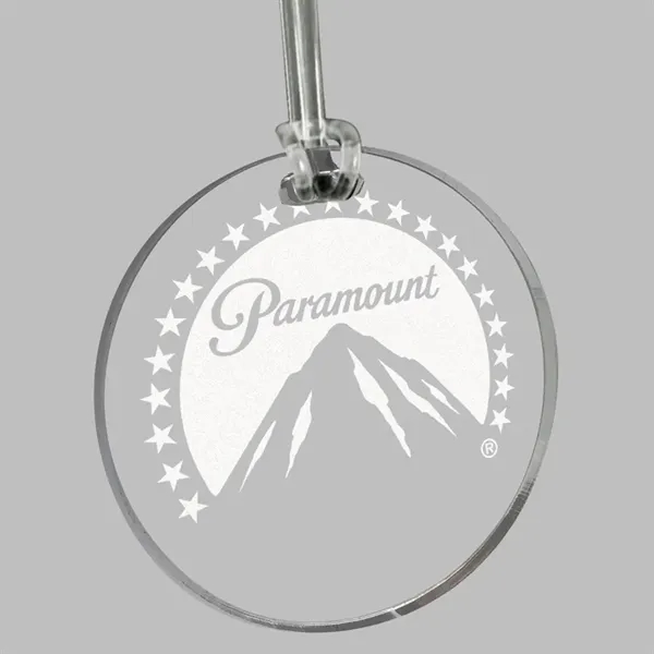 Laser-etched customizable luggage bag tag made from 1/4" acrylic with a... from ASI 72521 Morris Magnets / Laser Cuts