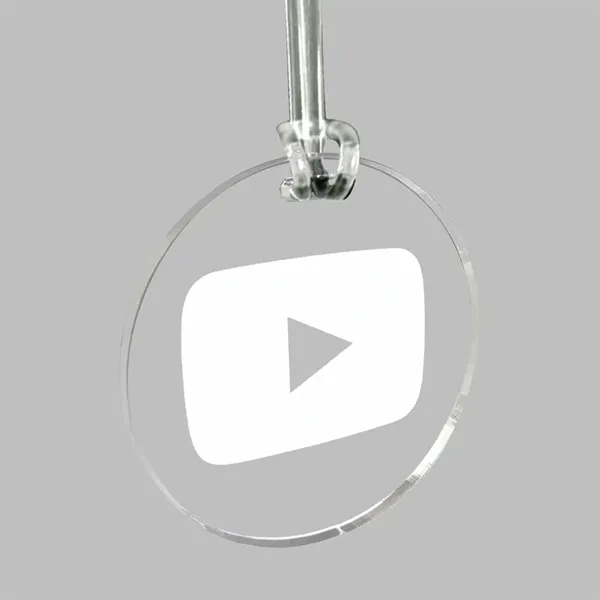 Laser-etched customizable luggage bag tag made from 1/4" acrylic with a... from ASI 72521 Morris Magnets / Laser Cuts