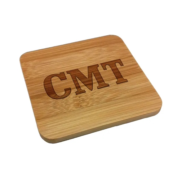 Bamboo coasters with laser etched graphics.... from ASI 72521 Morris Magnets