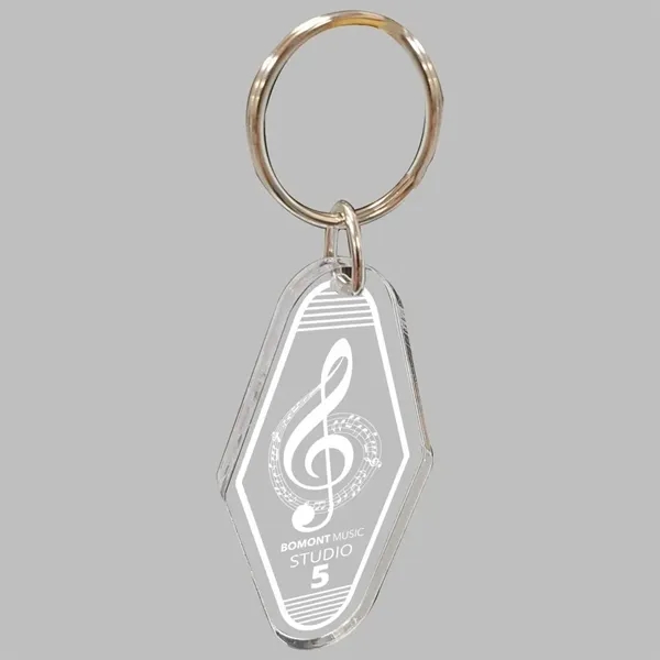 1/8" Vintage Etched Acrylic Motel Keychain Hotel Key Tag... from ASI 72521 Morris Magnets / Laser Cuts