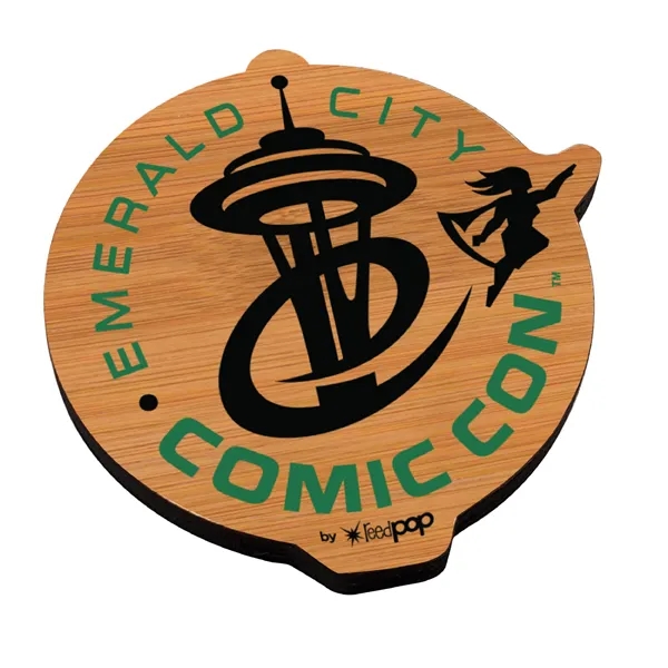 Customizable bamboo magnet with full color UV graphic.... from ASI 72521 Morris Magnets / Laser Cuts