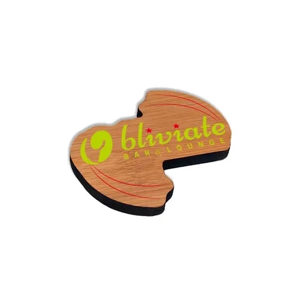 Customizable bamboo magnet with full color UV graphic.... from ASI 72521 Morris Magnets / Laser Cuts