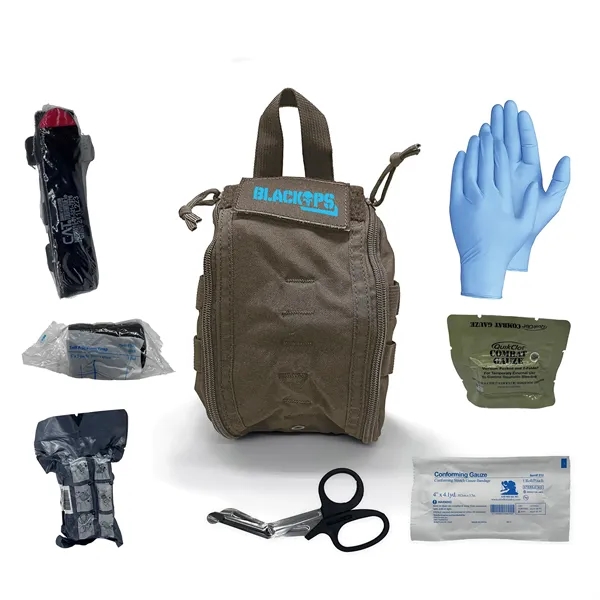 Trauma kit with straps, pockets, tourniquet, and gauze.... from ASI 84514 Safety Made