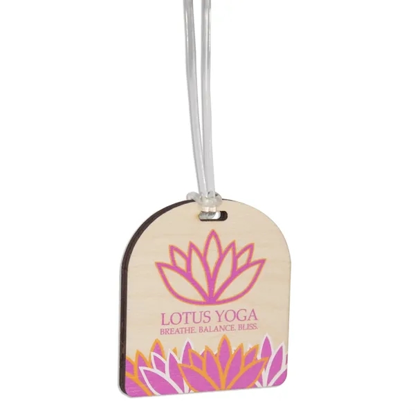 Birch bag tag with Ultra Vivid color graphics and a 6"... from ASI 72521 Morris Magnets / Laser Cuts