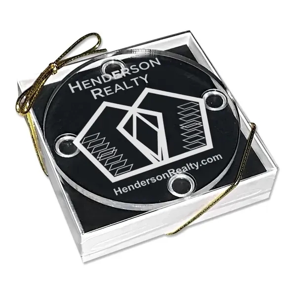 2 piece acrylic coaster set with customization.... from ASI 72521 Morris Magnets / Laser Etch Line