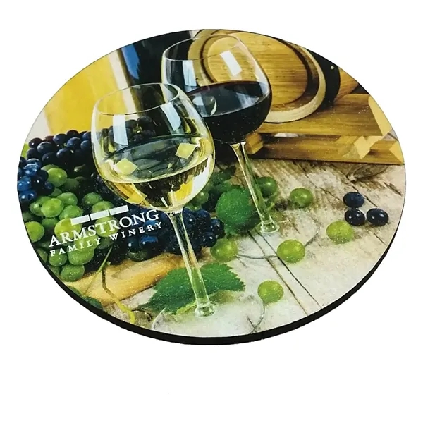 Customizable wood coaster with UV graphics.... from ASI 72521 Morris Magnets / Laser Cuts