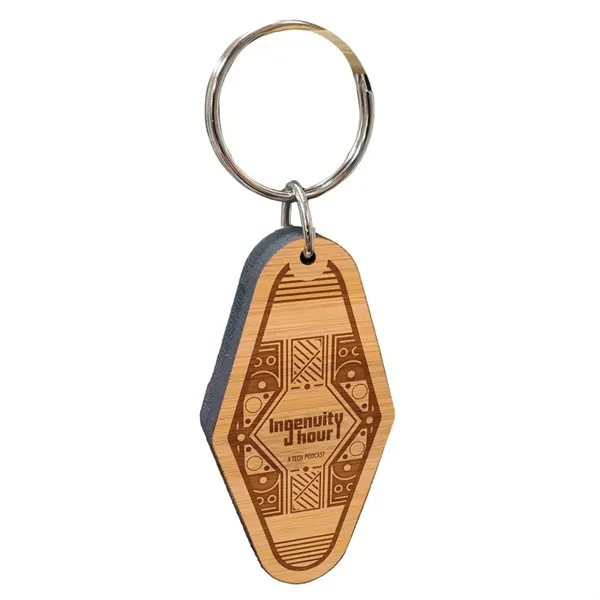 Vintage Etched Bamboo Motel Keychain Hotel Key Tag... from ASI 72521 Morris Magnets / Laser Cuts