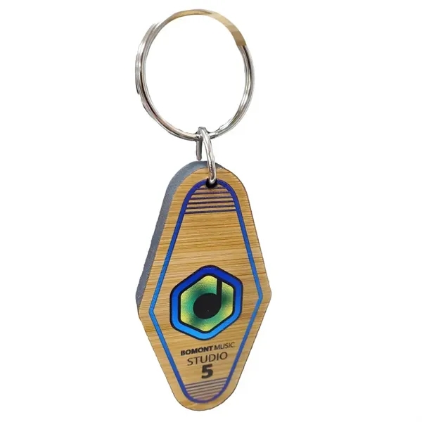 Vintage Bamboo Motel Keychain Hotel Key Tag... from ASI 72521 Morris Magnets / Laser Cuts