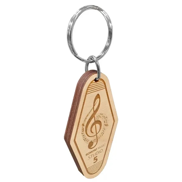 Vintage Etched Birch Motel Keychain Hotel Key Tag... from ASI 72521 Morris Magnets / Laser Cuts