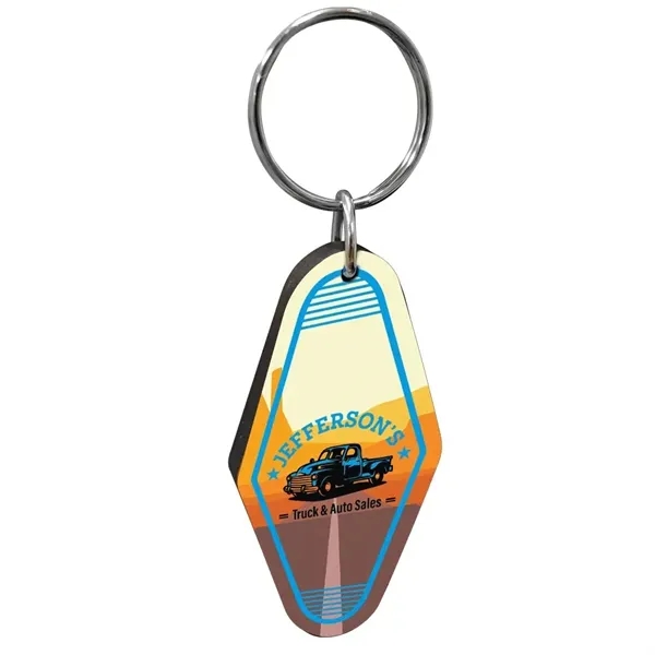 1/4" Vintage Recycled Wood Motel keychain Hotel Key Tag... from ASI 72521 Morris Magnets / Laser Cuts