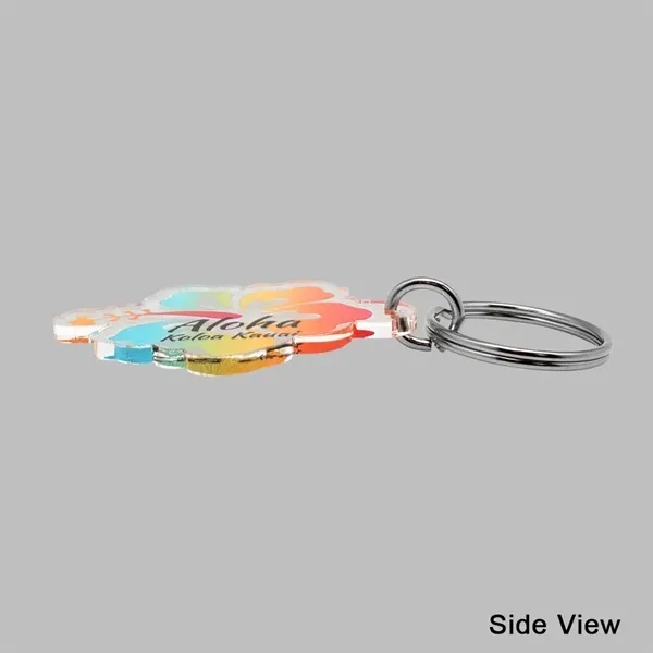 Customizable key chain made of acrylic with a 1" split ring.... from ASI 72521 Morris Magnets / Laser Cuts