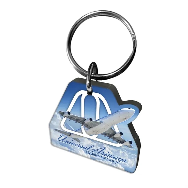 Wood key tag on 1/4" thick wood material.... from ASI 72521 Morris Magnets / Laser Cuts