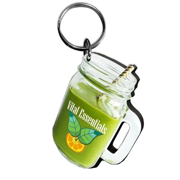 Wood key tag on 1/4" thick wood material.... from ASI 72521 Morris Magnets / Laser Cuts