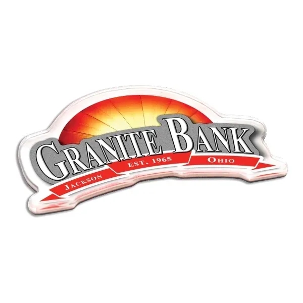 Custom shaped 1/8" thick acrylic magnet.... from ASI 72521 Morris Magnets / Laser Cuts