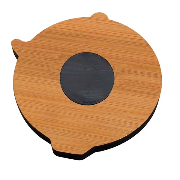 Bamboo Magnet - Laser Etched with Strong Disc Magnet... from ASI 72521 Morris Magnets / Laser Cuts