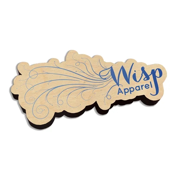 Birch wood magnet with Ultra Vivid imprint and strong disc magnet... from ASI 72521 Morris Magnets / Laser Etch Line