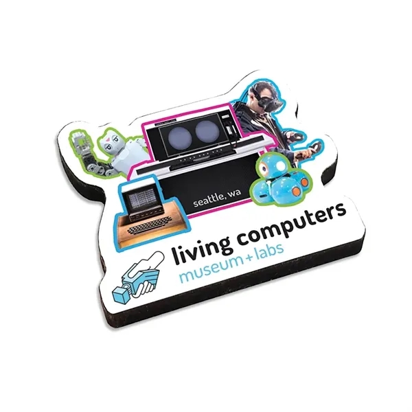 Wooden magnet with ultra vivid graphics.... from ASI 72521 Morris Magnets / Laser Cuts