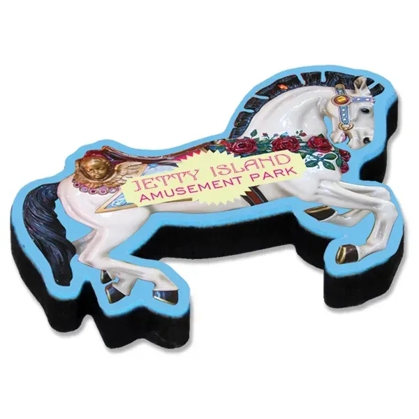 Wooden magnet with ultra vivid graphics.& disc magnet... from ASI 72521 Morris Magnets / Laser Cuts