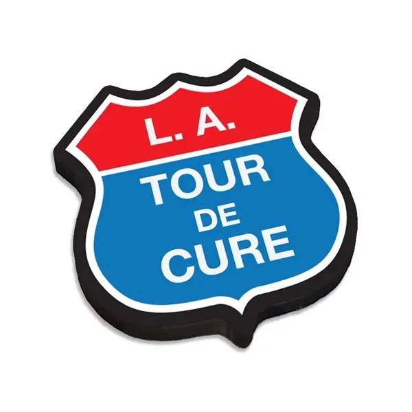 Wooden magnet with ultra vivid graphics.& disc magnet... from ASI 72521 Morris Magnets / Laser Cuts