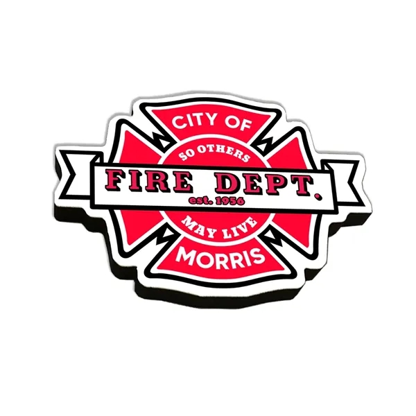 Wooden magnet with ultra vivid graphics.& disc magnet... from ASI 72521 Morris Magnets / Laser Cuts