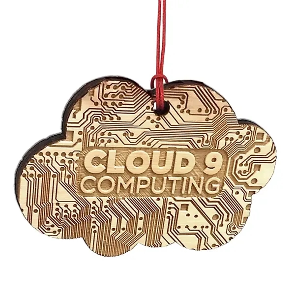 1/4" thick birch wood ornament with a laser etched graphic and... from ASI 72521 Morris Magnets / Laser Cuts