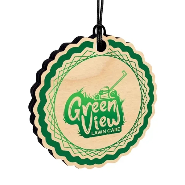 1/4" thick birch wood ornament with a ultra vivid imprint and... from ASI 72521 Morris Magnets / Laser Cuts