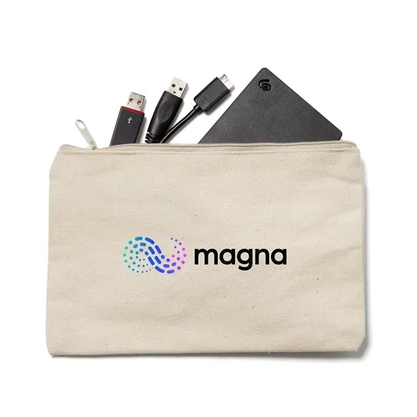 9.5" x 6" canvas pouch with zipper closure.... from ASI 63549 Jornik Manufacturing Corp